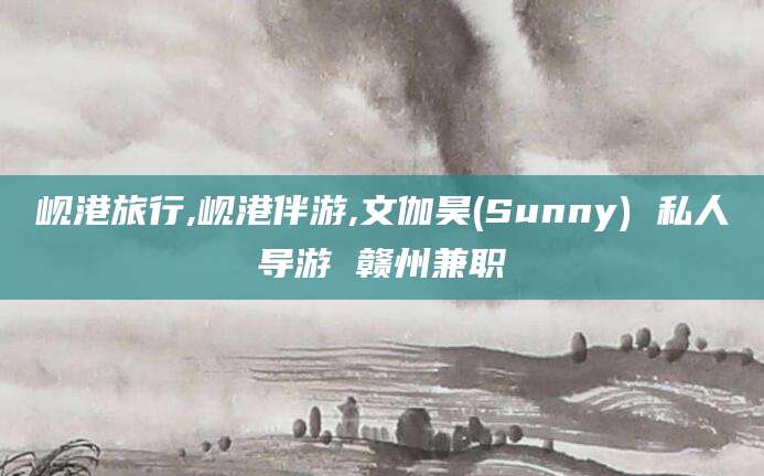 仁寿岘港旅行,岘港伴游,文伽昊(Sunny) 私人导游 赣州兼职